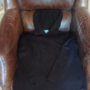 Liz Lange Black Hooded Long Sleeve Sweater